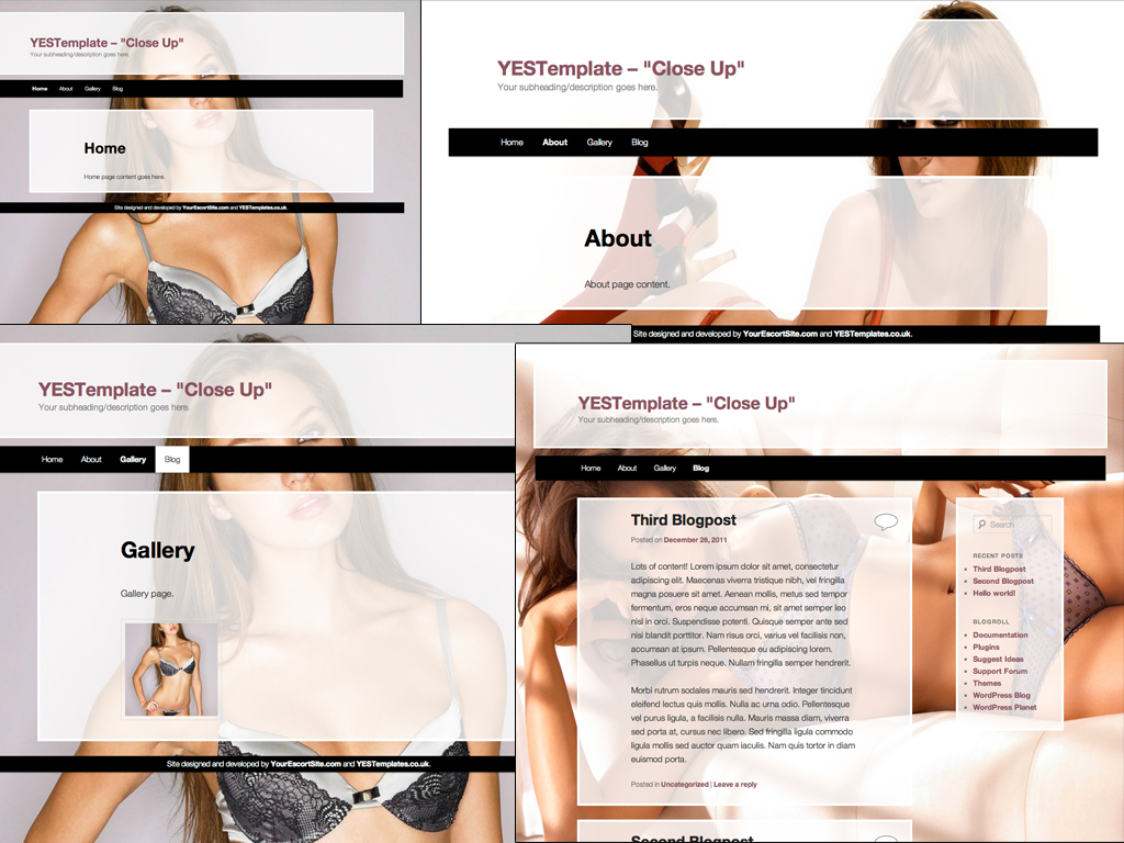 Your Escort Site - Template - Close Up